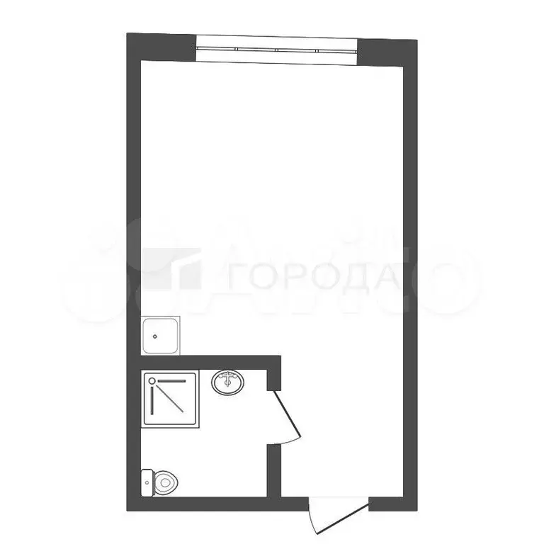 1-к. квартира, 17,1 м, 4/5 эт. - Фото 0