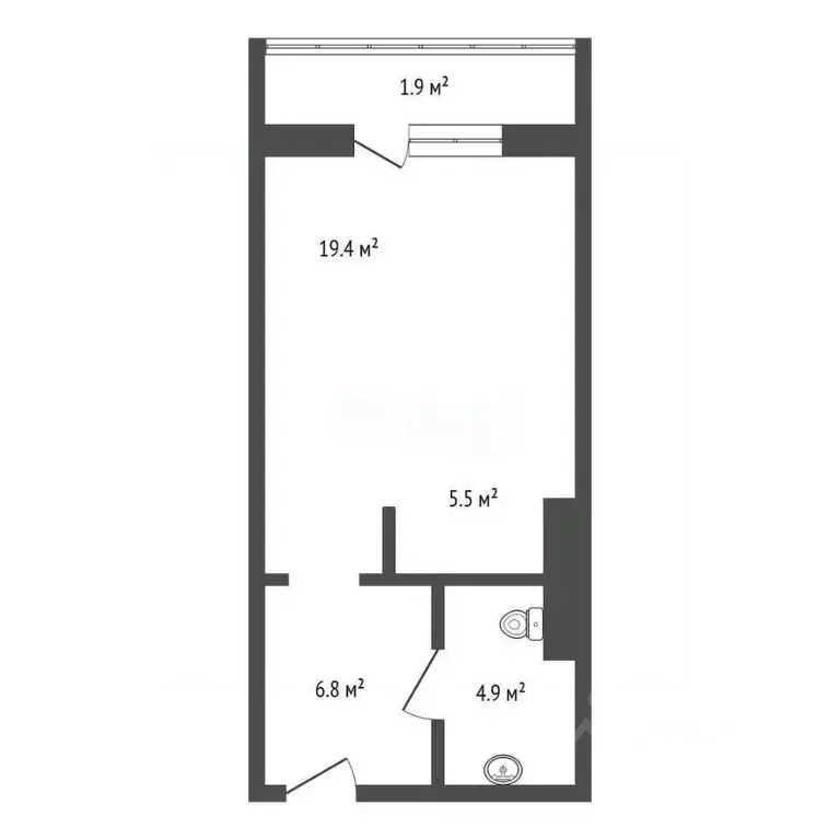 1-к кв. Красноярский край, Красноярск Аральская ул., 51 (36.6 м) - Фото 1