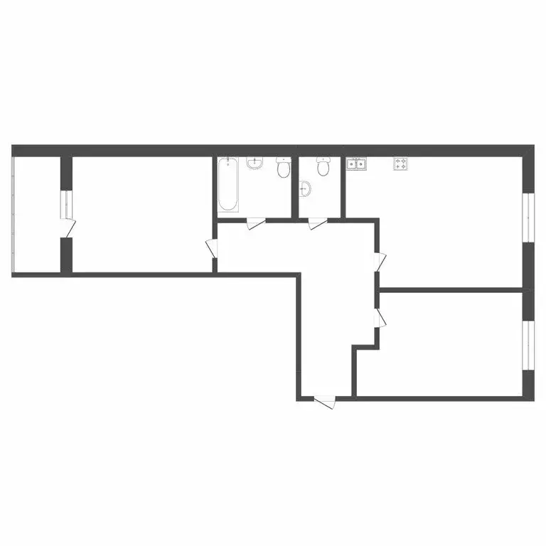 2-комнатная квартира: Тюмень, улица Московский Тракт, 179к1 (85.4 м) - Фото 0
