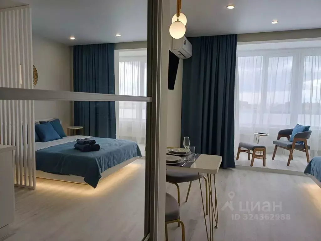 Студия Тюменская область, Тюмень Профсоюзная ул., 59 (34.0 м) - Фото 1