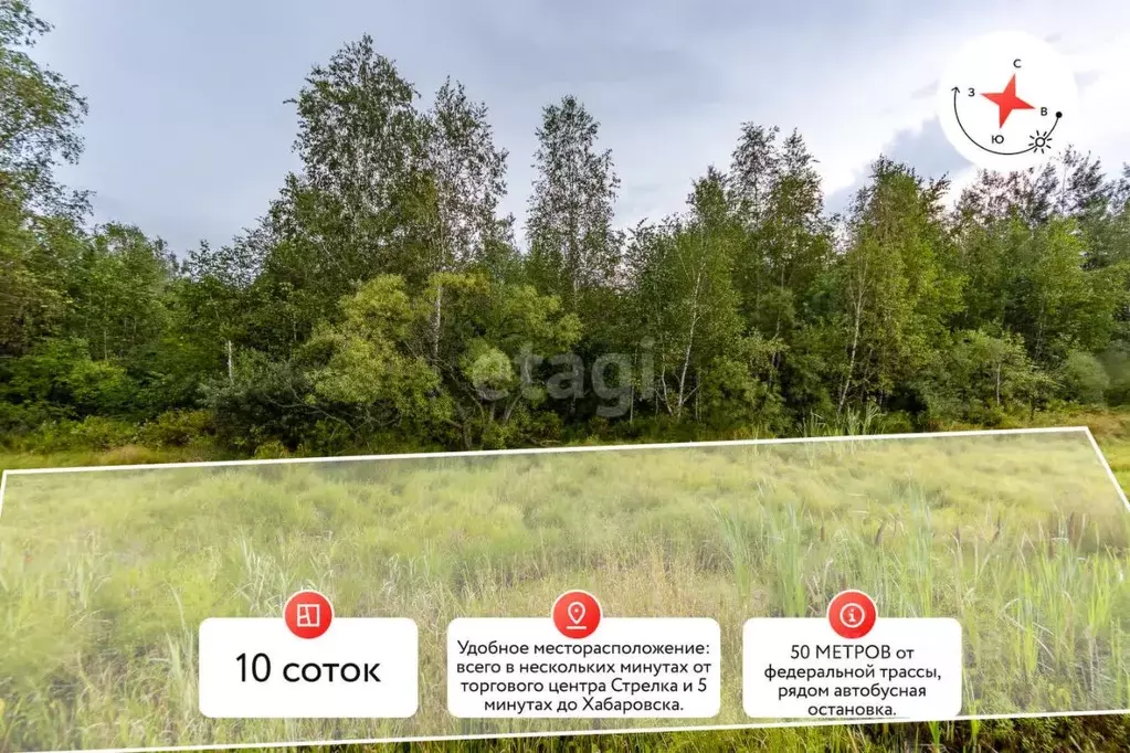 Участок в Хабаровский край, Хабаровский район, с. Мирное Новая ул. ... - Фото 0