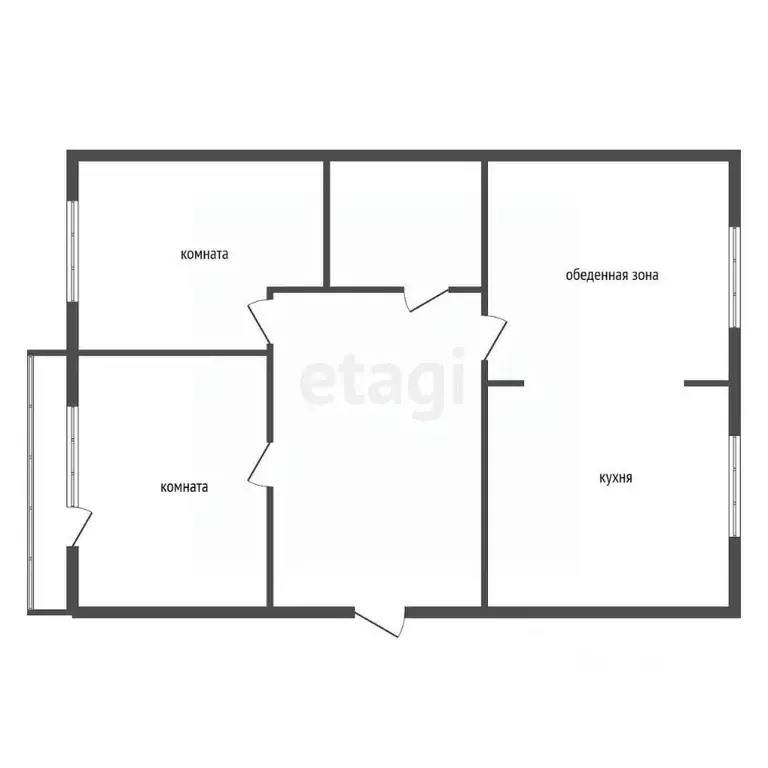 3-к кв. Воронежская область, Семилуки Курская ул., 36 (55.0 м) - Фото 2