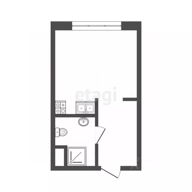 Студия Москва Автомобильный проезд, 4 (17.0 м) - Фото 2