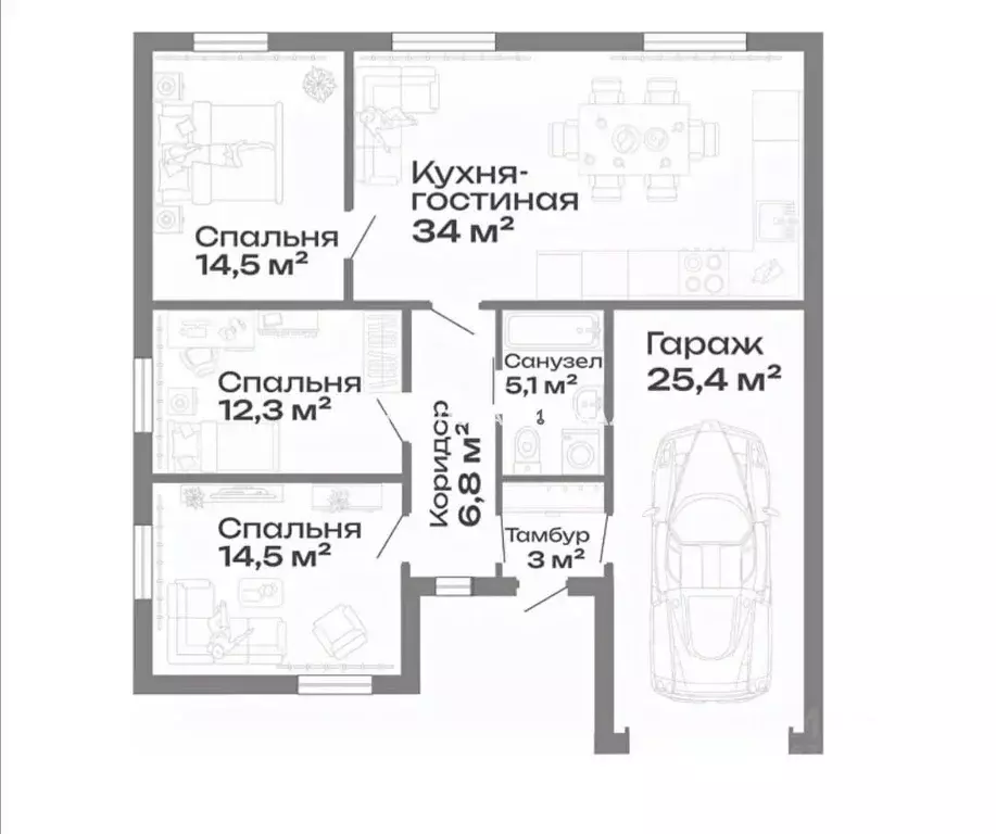 Дом в Челябинская область, Магнитогорск Созвездие клп, ул. ... - Фото 2