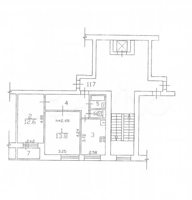 2-к. квартира, 46 м, 9/9 эт. - Фото 0