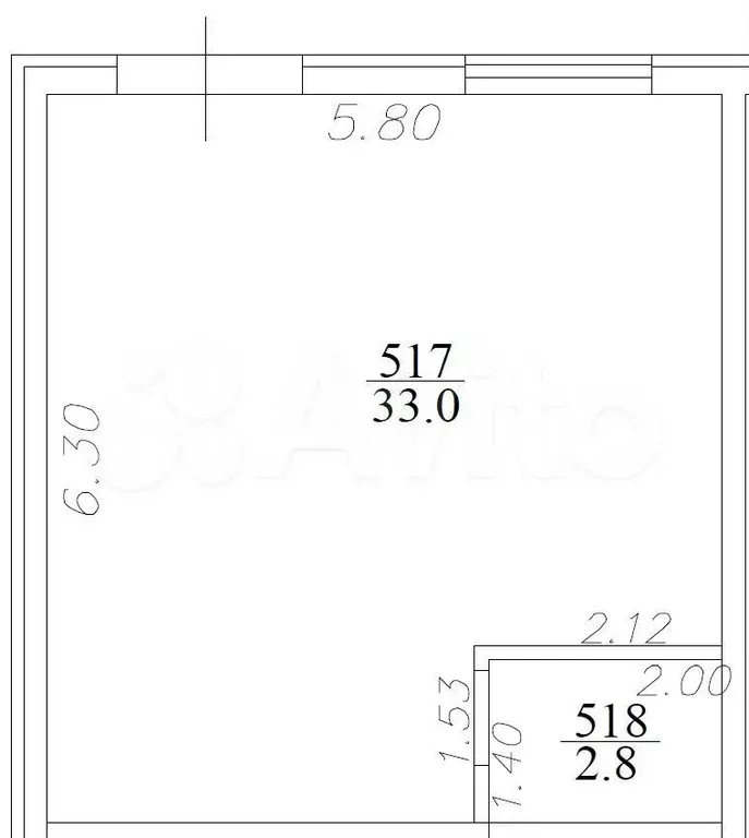 Офис, 35.8 м - Фото 1