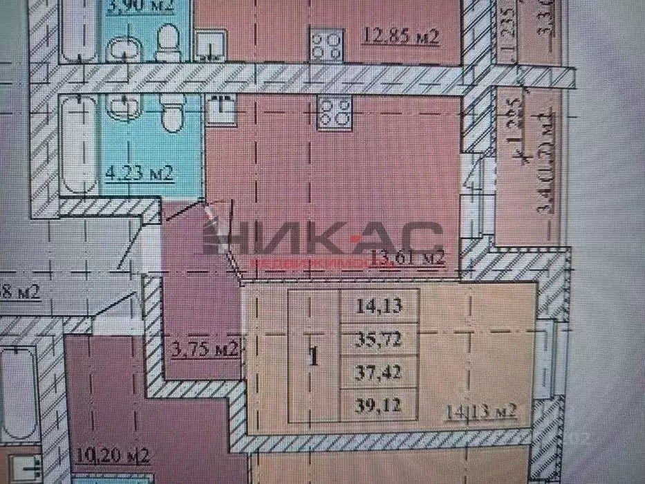 1-к кв. Ярославская область, Ярославль ул. Старая Костромская, 3 (39.0 ... - Фото 1