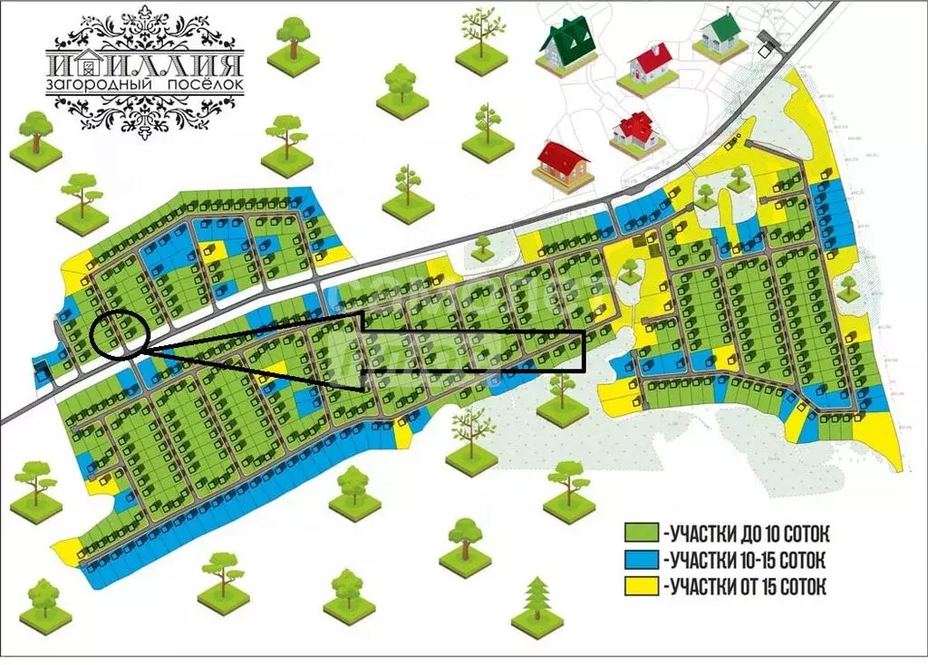 Участок в село Кременкуль, микрорайон Идиллия (5.5 м) - Фото 1