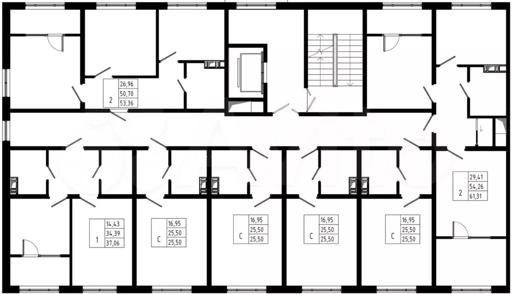 Квартира-студия, 25,5 м, 2/8 эт. - Фото 1