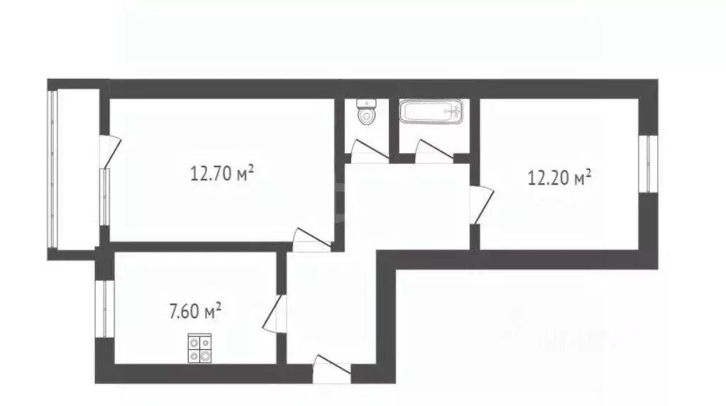 2-к кв. Воронежская область, Борисоглебск Северный мкр, 46 (52.1 м) - Фото 2