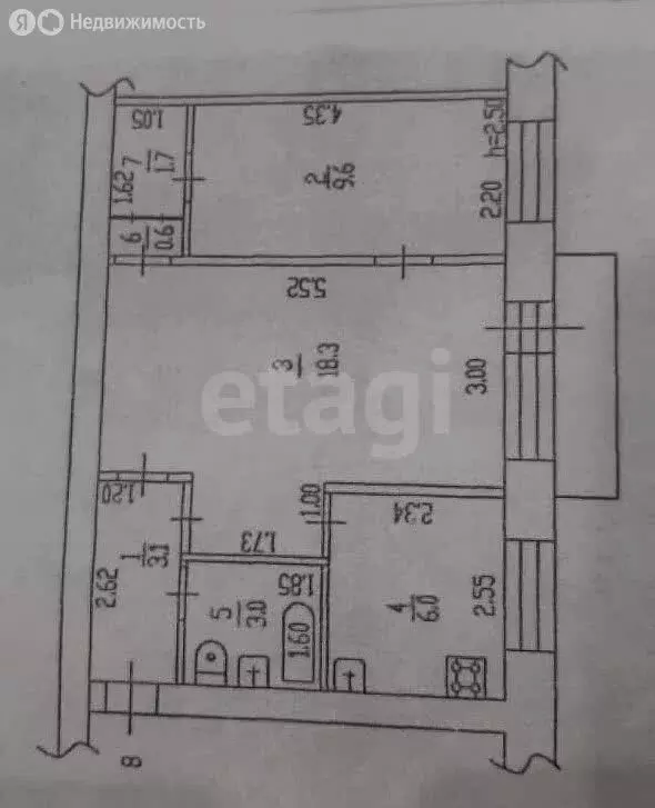 2-комнатная квартира: Алтайский край, городской округ Барнаул, посёлок ... - Фото 1