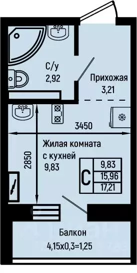 Студия Краснодарский край, Туапсинский муниципальный округ, с. Небуг ... - Фото 0