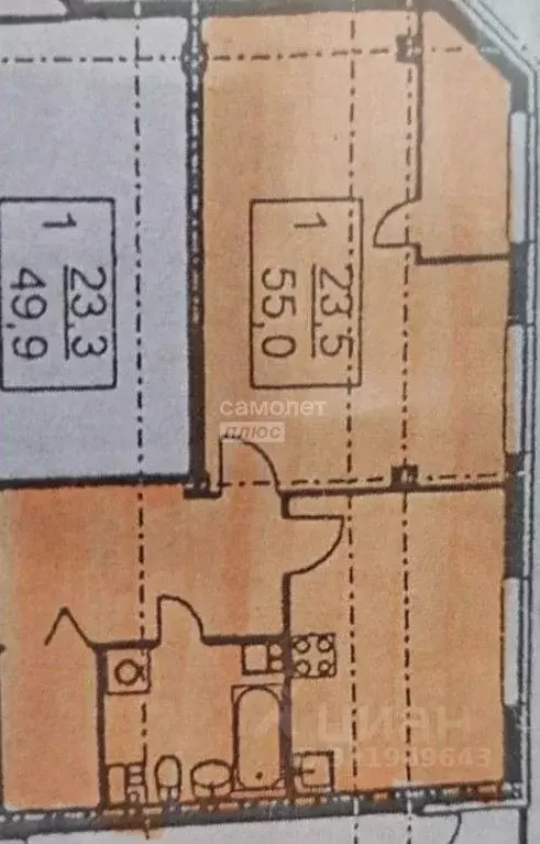 1-к кв. Кабардино-Балкария, Нальчик ул. Идарова, 176 (55.0 м) - Фото 2
