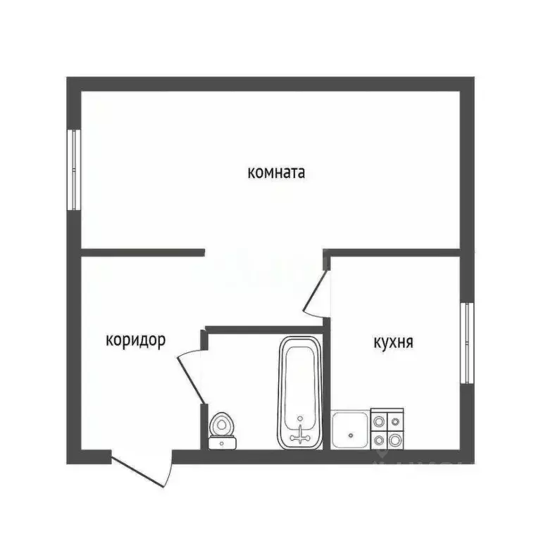 1-к кв. Воронежская область, Воронеж ул. Писателя Маршака, 9 (30.6 м) - Фото 2