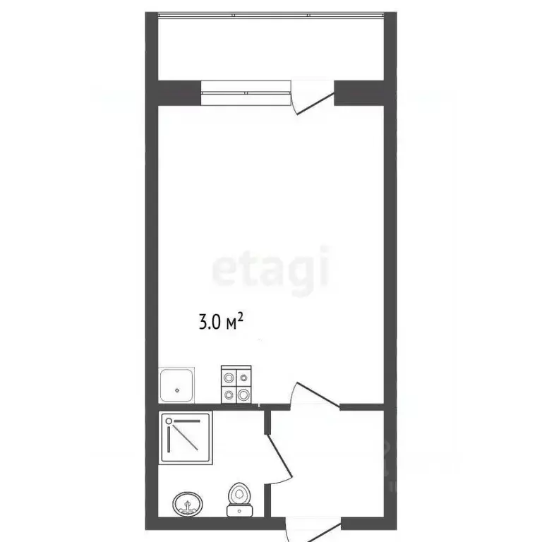 Студия Ставропольский край, Ессентуки ул. Фридриха Энгельса (20.0 м) - Фото 1