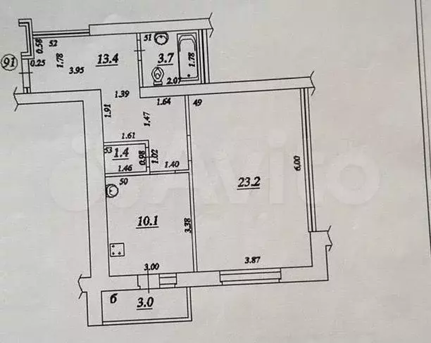 1-к. квартира, 50 м, 2/17 эт. - Фото 0
