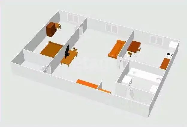 2-к кв. Сахалинская область, Холмск ул. Александра Матросова, 4А (42.4 ... - Фото 2