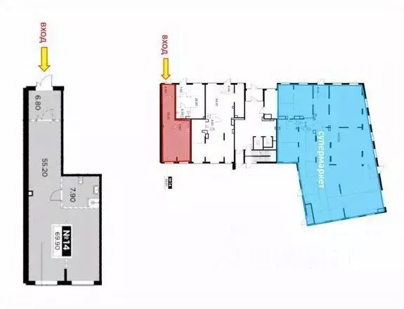 Торговая площадь в Московская область, Ленинский городской округ, пос. ... - Фото 1