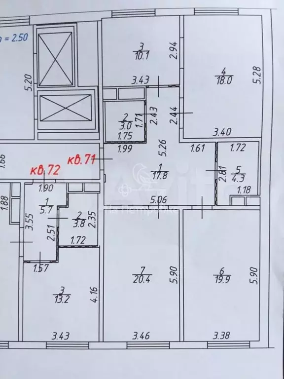 3-к. квартира, 93,5 м, 16/25 эт. - Фото 0