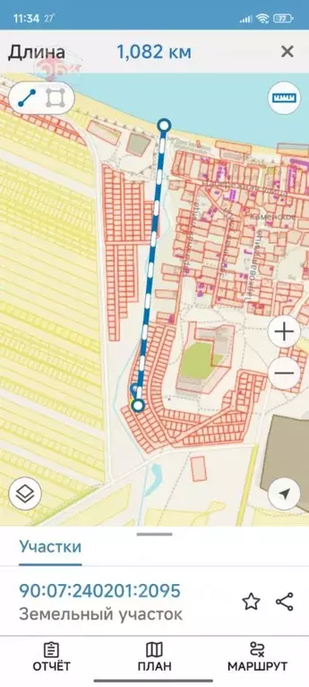 Участок в Крым, Ленинский район, Семисотское с/пос, с. Каменское  (6.6 ... - Фото 2