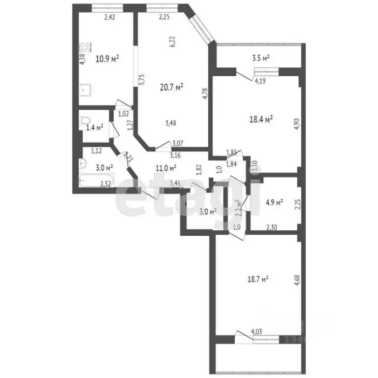 2-к кв. Ханты-Мансийский АО, Ханты-Мансийск Южный мкр, ул. Ямская, 10 ... - Фото 2