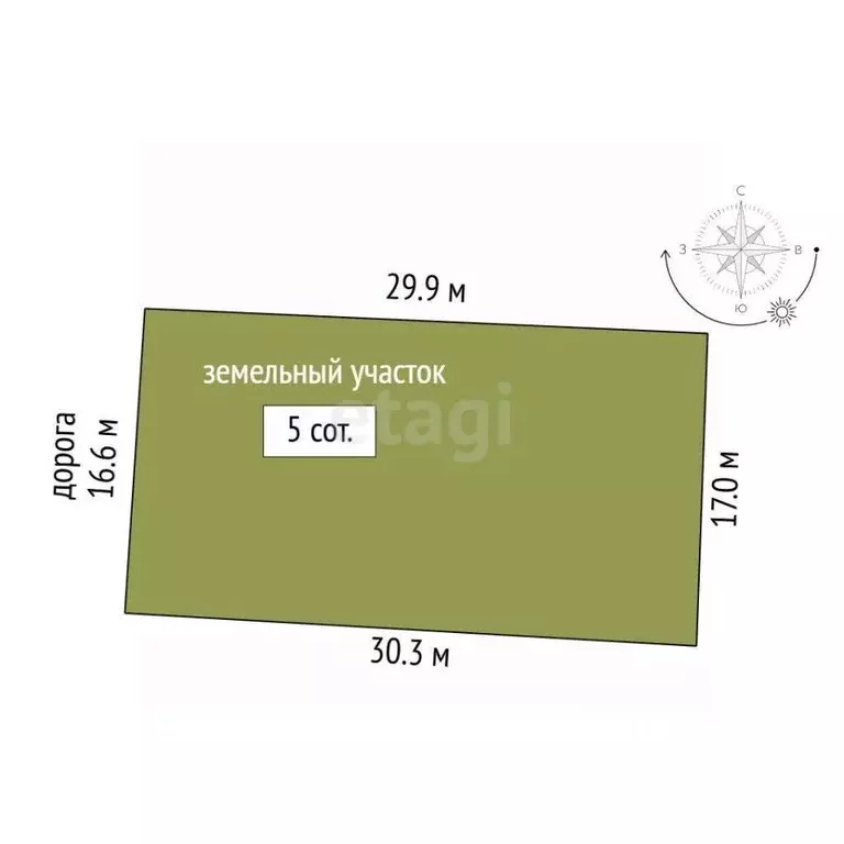 Участок в Ростовская область, Ростов-на-Дону 1-й Берестяной пер. (5.0 ... - Фото 1