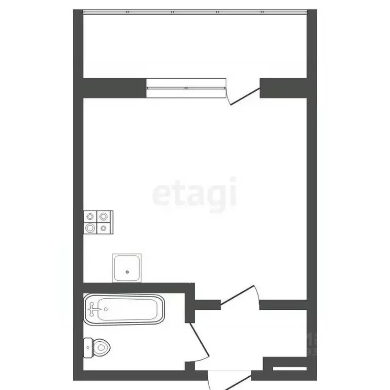 Студия Тюменская область, Тюмень Ставропольская ул., 1в (17.5 м) - Фото 0