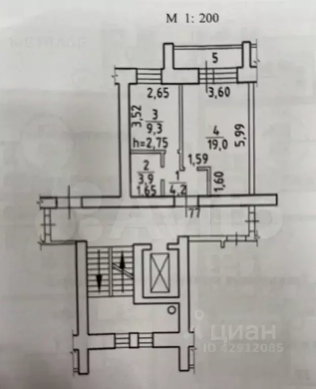 1-к кв. Новосибирская область, Новосибирск Степная ул., 41/1 (37.0 м) - Фото 1