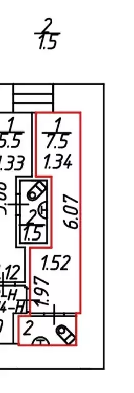 Квартира-студия: Санкт-Петербург, набережная реки Фонтанки, 189 (10 м) - Фото 1