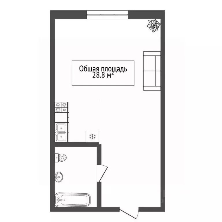 Студия Новосибирская область, Новосибирск Железнодорожная ул., 15 ... - Фото 2