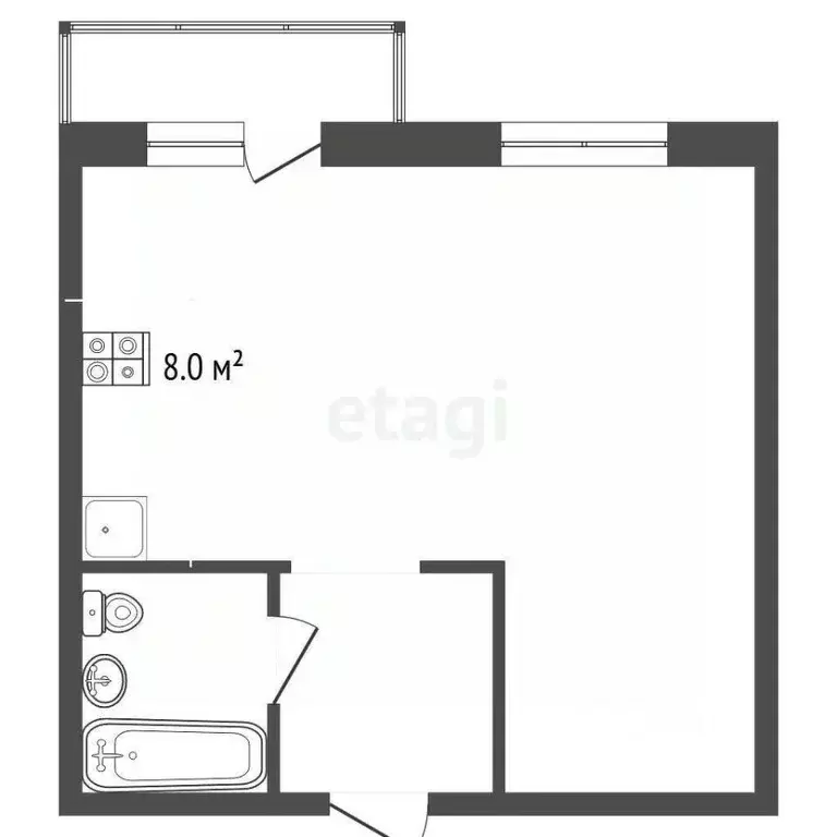 Студия Ханты-Мансийский АО, Ханты-Мансийск ул. Строителей, 111 (32.7 ... - Фото 2