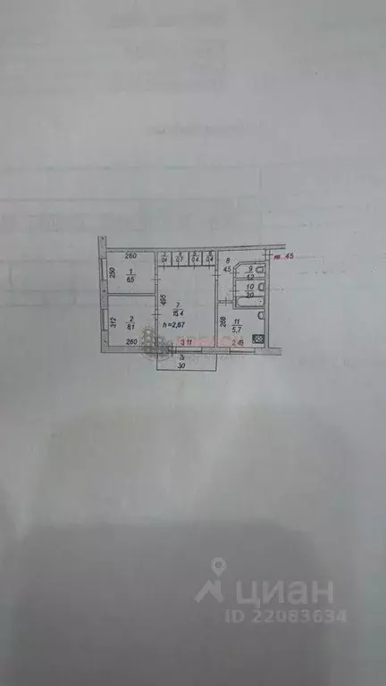 3-к кв. Ростовская область, Ростов-на-Дону ул. Тружеников, 10 (45.3 м) - Фото 2