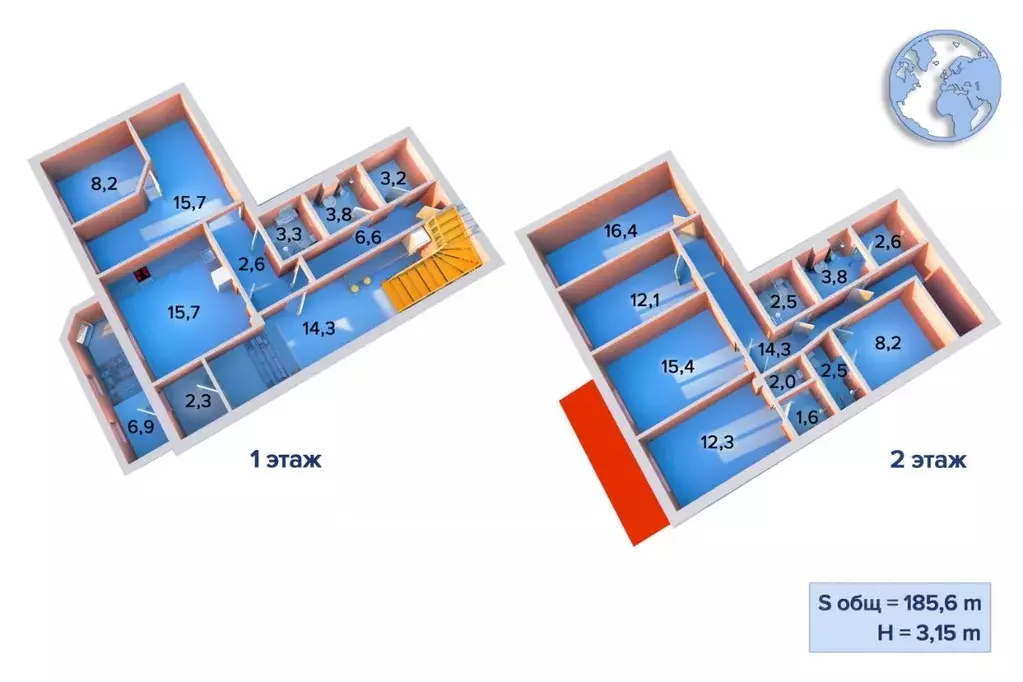 6-к кв. Санкт-Петербург Кузнецовская ул., 11 (183.1 м) - Фото 1