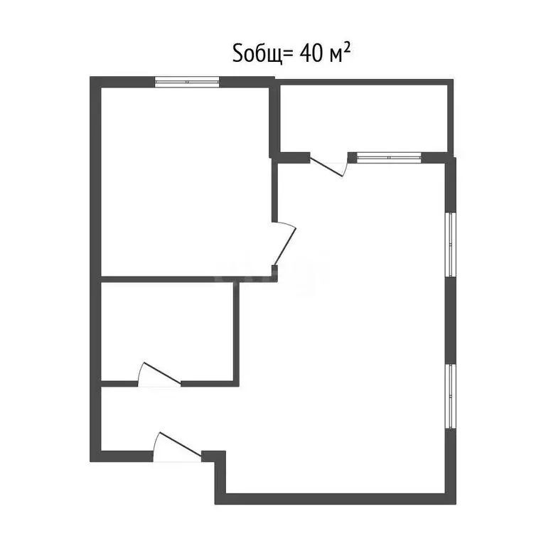 1-комнатная квартира: Брянск, улица Ульянова, 24 (40 м) - Фото 1