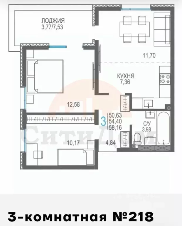 3-к кв. Крым, Сакский район, Лесновское с/пос, с. Прибрежное ул. ... - Фото 2