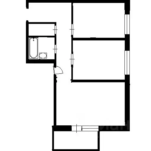 2-к кв. Ленинградская область, Ломоносовский район, Виллозское ... - Фото 2