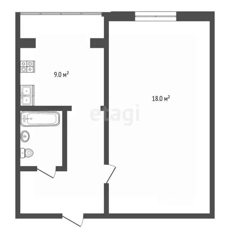 1-к кв. Ставропольский край, Ессентуки Заполотно мкр, ул. Лермонтова ... - Фото 2