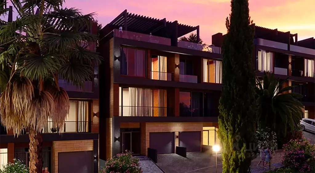 Таунхаус в Краснодарский край, Сочи Донская мкр, пер. Донской (202 м) - Фото 1