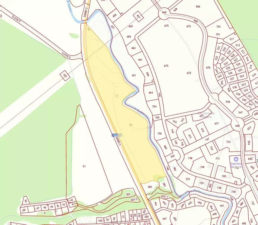 Участок в Ленинградская область, Гатчинский муниципальный округ, д. ... - Фото 2