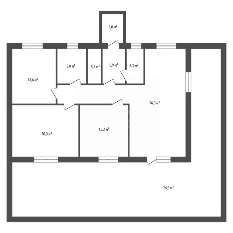 Дом в Башкортостан, Иглинский сельсовет, с. Иглино ул. Степная, 46 ... - Фото 1