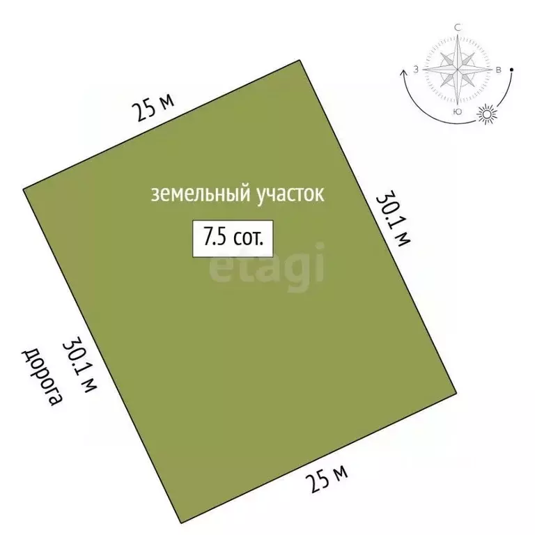 Участок в Тюменская область, Нижнетавдинский муниципальный округ, ... - Фото 2