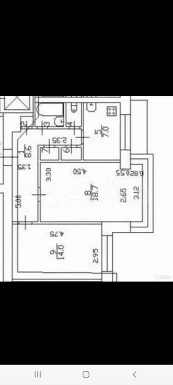 2-к. квартира, 60 м, 6/9 эт. - Фото 0