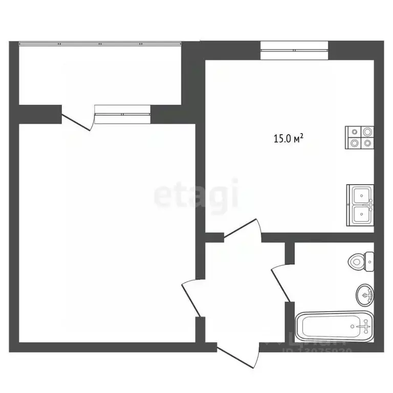 1-к кв. Ярославская область, Ярославль Которосльная наб., 57 (62.1 м) - Фото 2