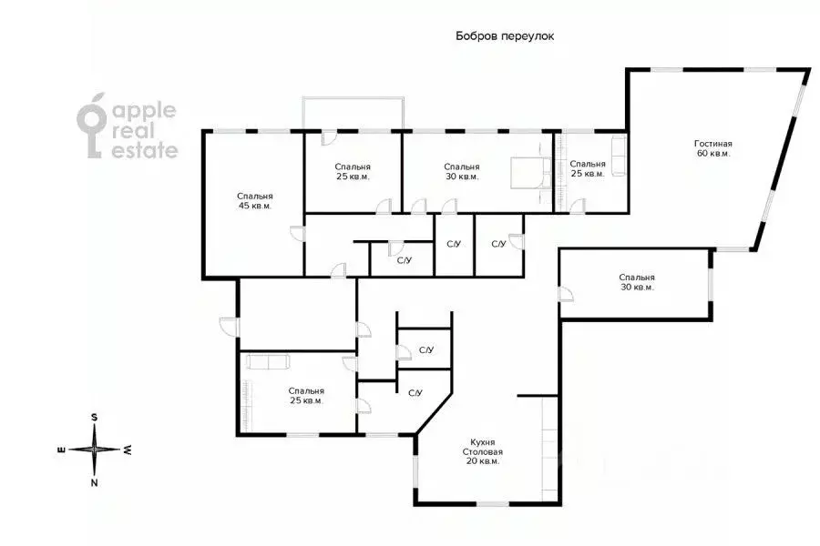 6-к кв. Москва Сретенский бул., 6/1С1 (300.6 м) - Фото 2