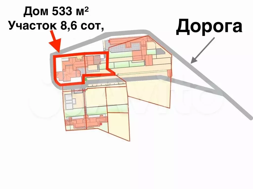 Дом 533 м на участке 8 сот. - Фото 0