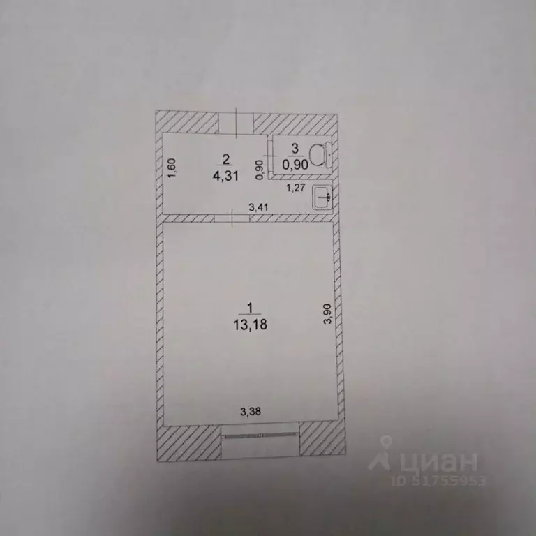 1-к кв. Ульяновская область, Ульяновск ул. Розы Люксембург, 5 (18.4 м) - Фото 2