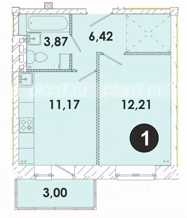 1-к кв. Иркутская область, Иркутский муниципальный округ, пос. ... - Фото 0