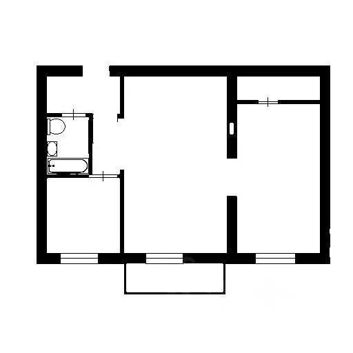 2-к кв. Москва Нагатинская наб., 16 (45.0 м) - Фото 1