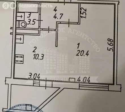 1-комнатная квартира: Калуга, улица Кибальчича, 30 (38.9 м) - Фото 1