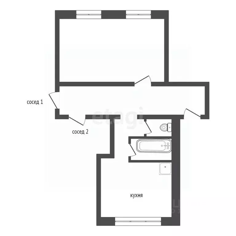 Комната Красноярский край, Красноярск Аральская ул., 10 (22.6 м) - Фото 1